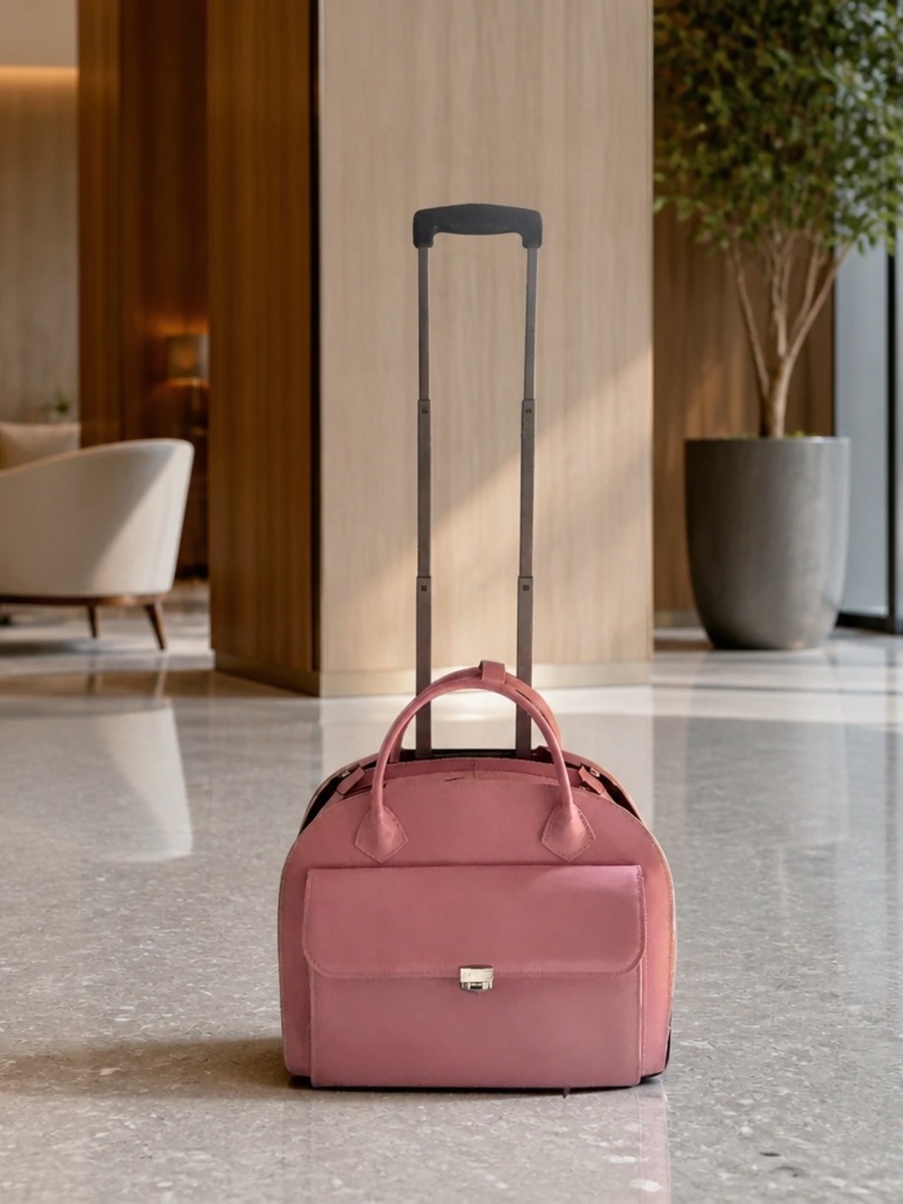 Mcklein USA Glen Ellyn, 15.4" Leather Detachable Wheeled Case